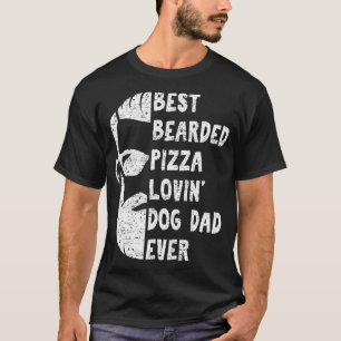 T-shirt Meilleure Pizza Portée Meilleur Chien Aimant Papa