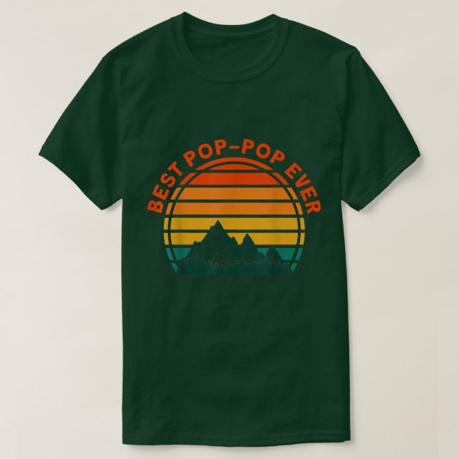 T-shirt Meilleure pop pop jamais  (Design devant)