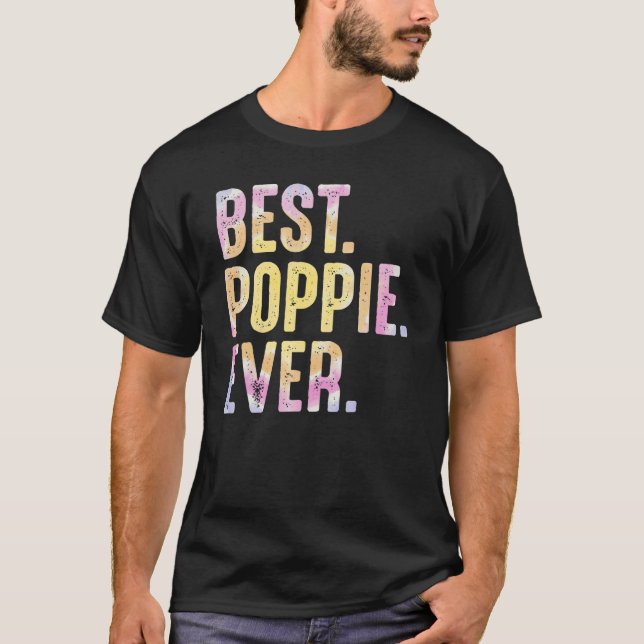 T-shirt Meilleure Poppie Pour Hommes Grand Père Da (Devant)