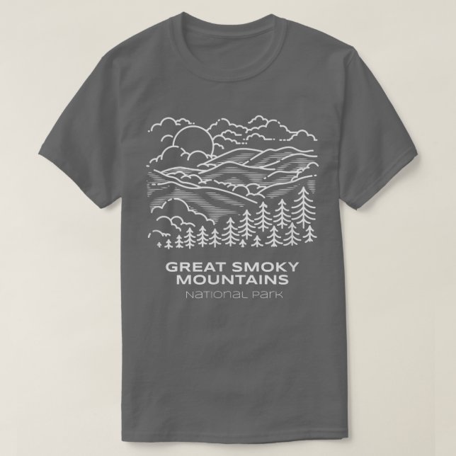 T-shirt Meilleure randonnée dans le parc national des Grea (Design devant)