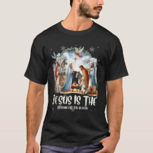 T-shirt Meilleure scène de Noël Jésus cool de tous les tem