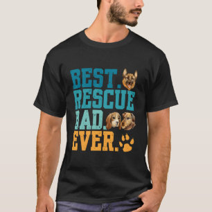 T-shirt Meilleure Secourt Papa Jamais Fête des pères Adopt
