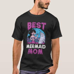 T-shirt Meilleure Sirène Maman Sirènes Fille Enfants Migno