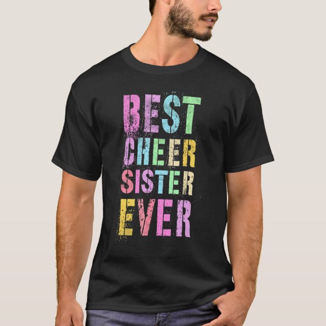 T-shirt Meilleure Soeur Cheer Ever Cheerleader Team Cheer  (Devant)