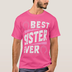 T-shirt Meilleure Soeur Jamais Équitation Équitation Cheva