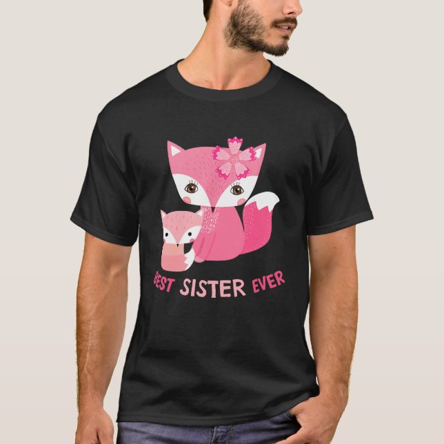 T-shirt Meilleure Soeur Jamais Mignonne Fox (Devant)