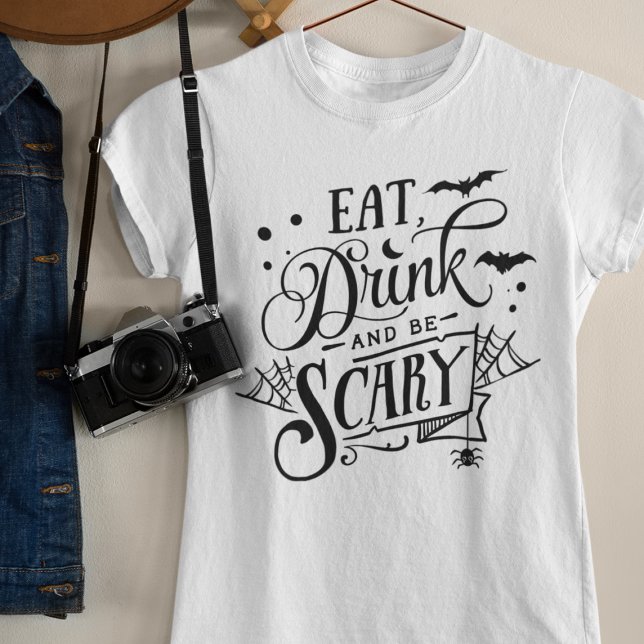 T-shirt Meilleure Soirée Halloween Graphique Fun Slogan Pa (Slogan halloween shirt. Foodie Shirt Party Halloween funny text shirt for halloween
)