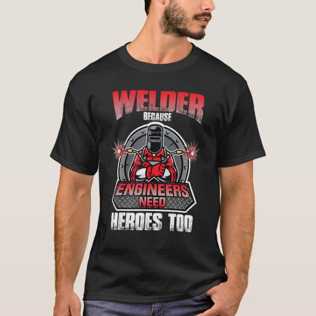 T-shirt Meilleure soudure Retro Pipeliner Ironworker Welde (Devant)