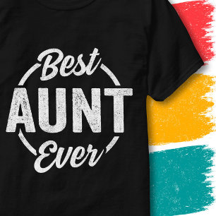 T-shirt Meilleure Tante Citation Graphique Vintage Drôle T
