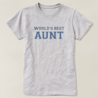 T-shirt Meilleure tante Collegiate du monde