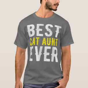T-shirt Meilleure tante de chat jamais drôle 