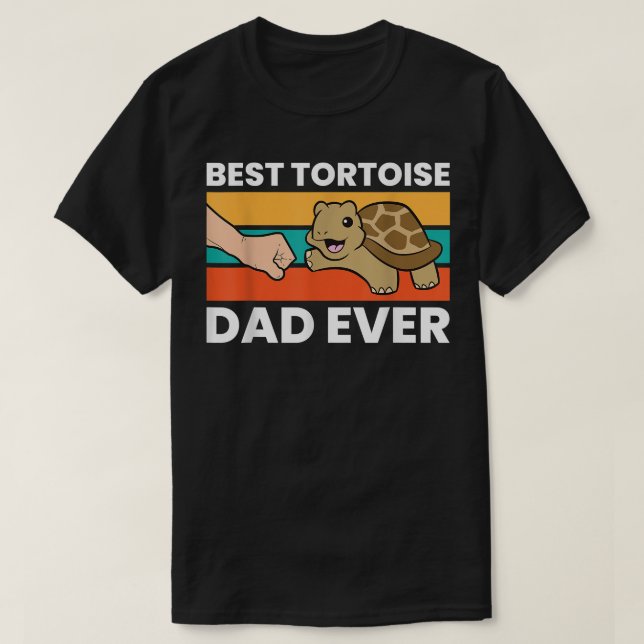T-shirt Meilleure Tortoise Papa Jamais  (Design devant)