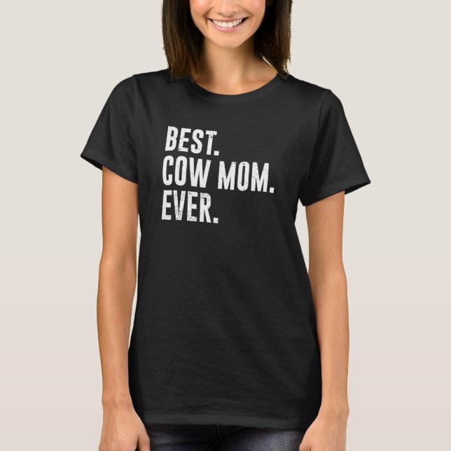 T-shirt Meilleure vache maman de tous les temps Vache (Devant)