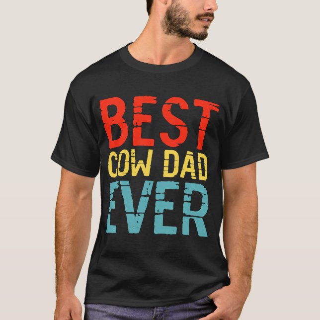 T-shirt Meilleure vache papa 3 (Devant)