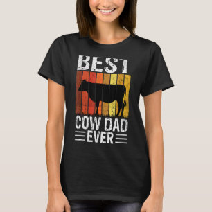 T-shirt Meilleure vache Papa Ever Vache Ferme agricole Rét