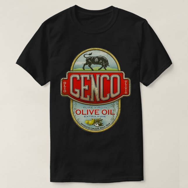 T-shirt MEILLEURE VENTE Genco Olive Oil Company (Design devant)