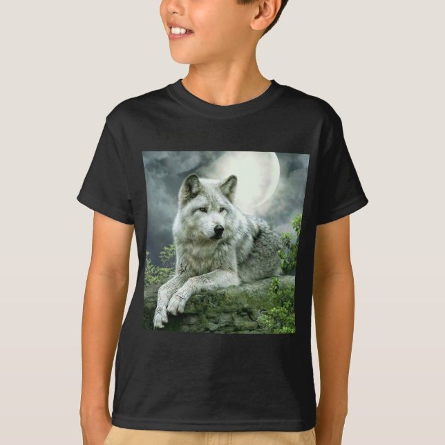 T-shirt Meilleure vente Imaginative Wolf Art Illustration  (Devant)