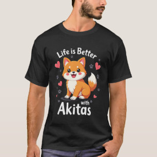 T-shirt Meilleure vie avec Akita débardeur