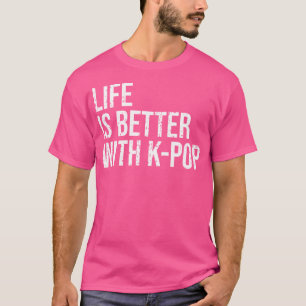 T-shirt Meilleure vie avec amateur de musique coréenne drô