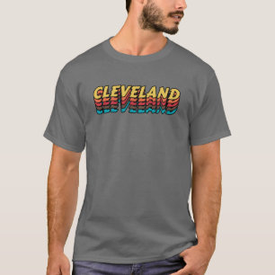 T-shirt Meilleure ville pour visiter Cleveland - Nom de la