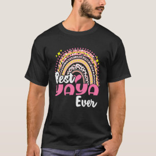 T-shirt Meilleure Yaya Jamais Drôle Léopard Rose Mères Arc
