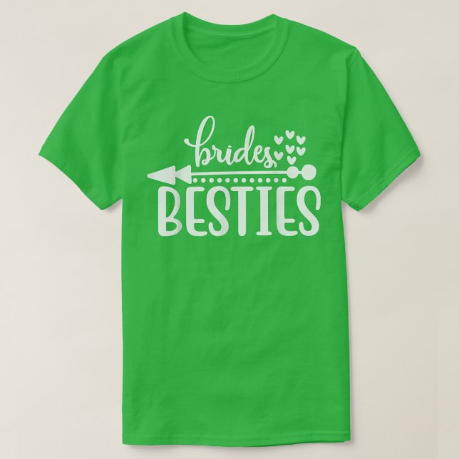 T-shirt Meilleures amies de la mariée, fête de mariage drô (Design devant)