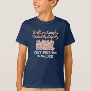 T-SHIRT MEILLEURES AMIES POUR TOUJOURS, CHAT DRÔLE, JOURNÉ