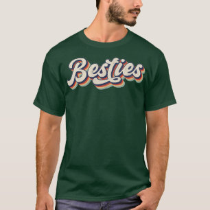 T-shirt Meilleures Besties Retro Meilleur Ami Matching Cad