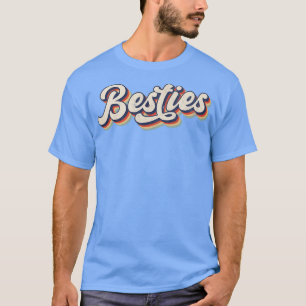 T-shirt Meilleures Besties Retro Meilleur Ami Matching Cad