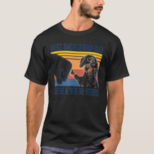 T-shirt Meilleures Fêtes des pères de chiens de Dachshund