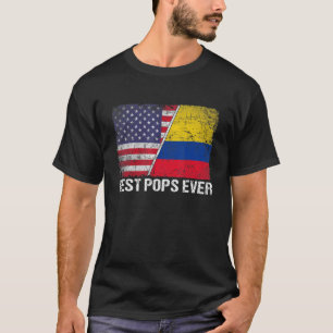 T-shirt Meilleures Fêtes des pères jamais Colombie Us Drap