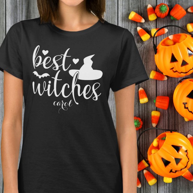 T-shirt Meilleures sorcières femmes Halloween noir et blan (Créateur téléchargé)