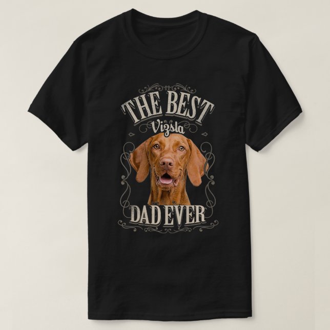 T-shirt Meilleures Vizsla Papa Jamais Drôle Chien Amusant  (Design devant)
