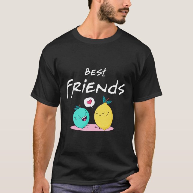 T-shirt Meilleurs amis alimentaires (Devant)