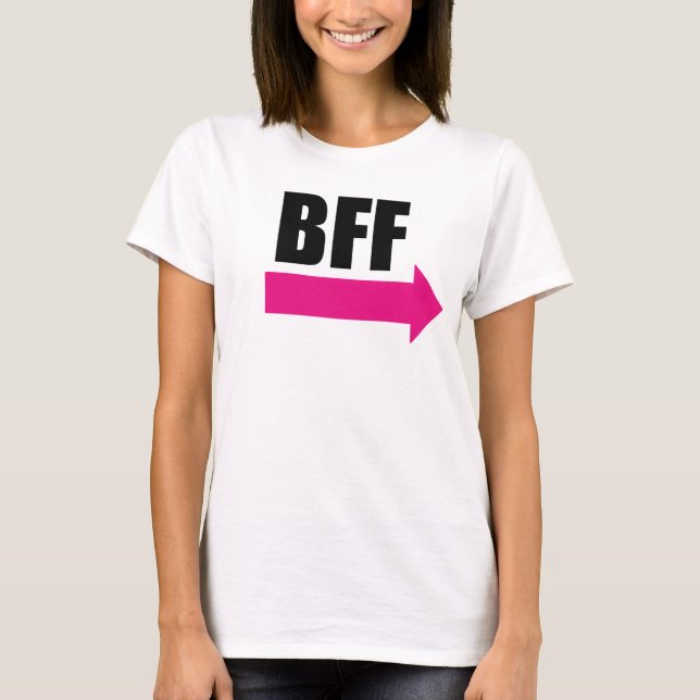 T-shirt Meilleurs amis droits assortissant (BFF) pour (Devant)