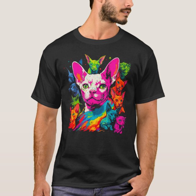 T-shirt Meilleurs amis du chat Devon Rex (Devant)