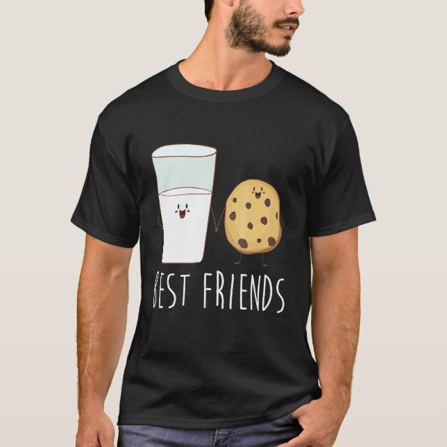 T-shirt Meilleurs Amis Lait Et Cookie Cute Cookie 1 (Devant)