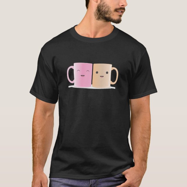 T-shirt Meilleurs amis Mugs (Devant)