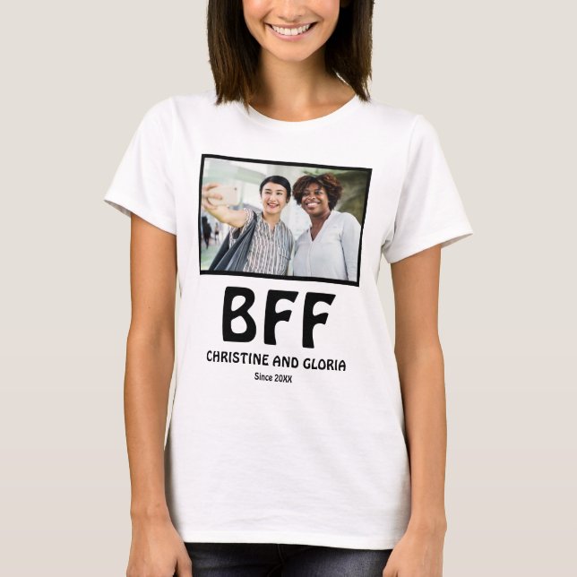 T-shirt Meilleurs amis personnalisés pour toujours bff pho (Devant)