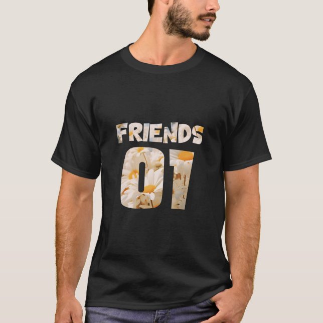 T-shirt Meilleurs amis pour 3 - amis (Devant)