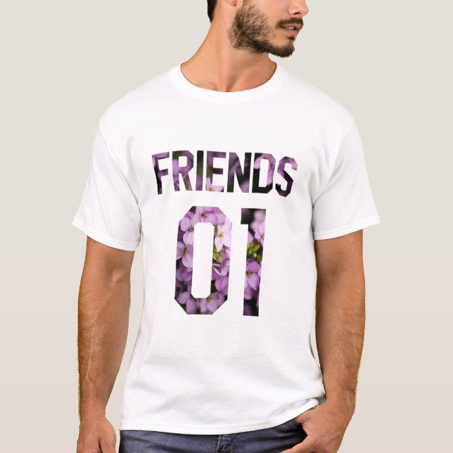 T-shirt Meilleurs amis pour 3 - amis (Devant)