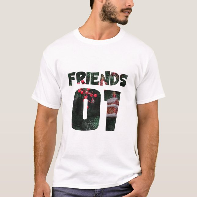 T-shirt Meilleurs amis pour 3 - amis (Devant)