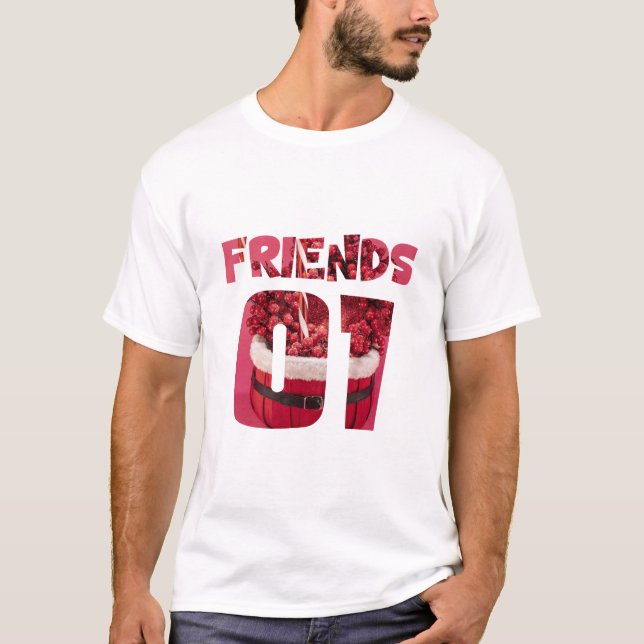 T-shirt Meilleurs amis pour 3 - amis (Devant)