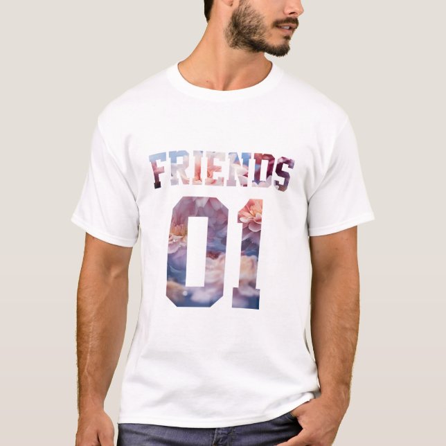 T-shirt Meilleurs amis pour 3 - amis (Devant)