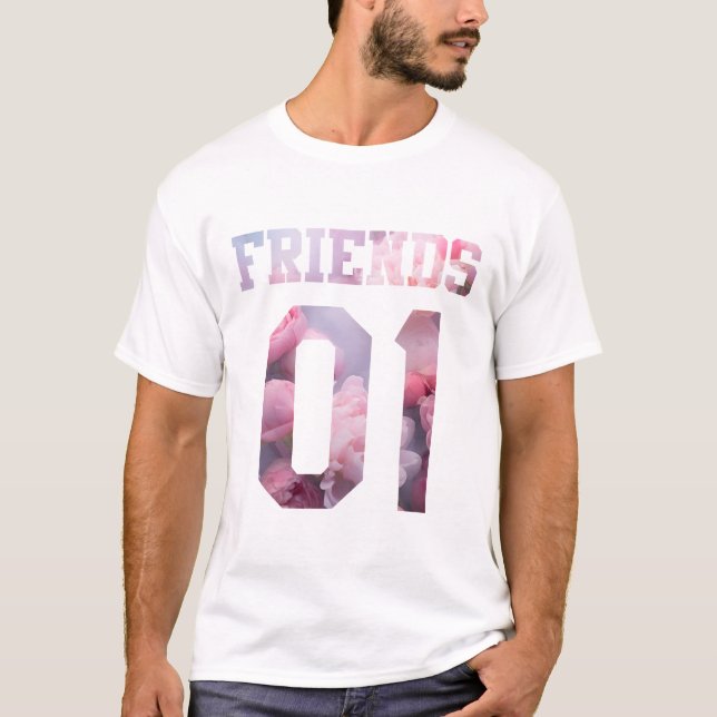 T-shirt Meilleurs amis pour 3 - Amis (Devant)