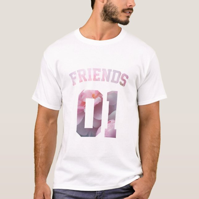 T-shirt Meilleurs amis pour 3 - amis 01 (Devant)