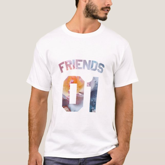 T-shirt Meilleurs amis pour 3 - amis 01 (Devant)