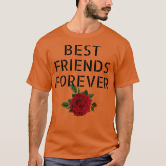 T-shirt Meilleurs Amis Pour Toujours Bff Matching Amis Red
