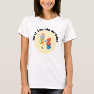 T-shirt meilleurs amis pour toujours  drôle
