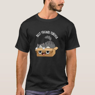 T-shirt Meilleurs Amis Pour Toujours Drôle Chat Et Boîte P